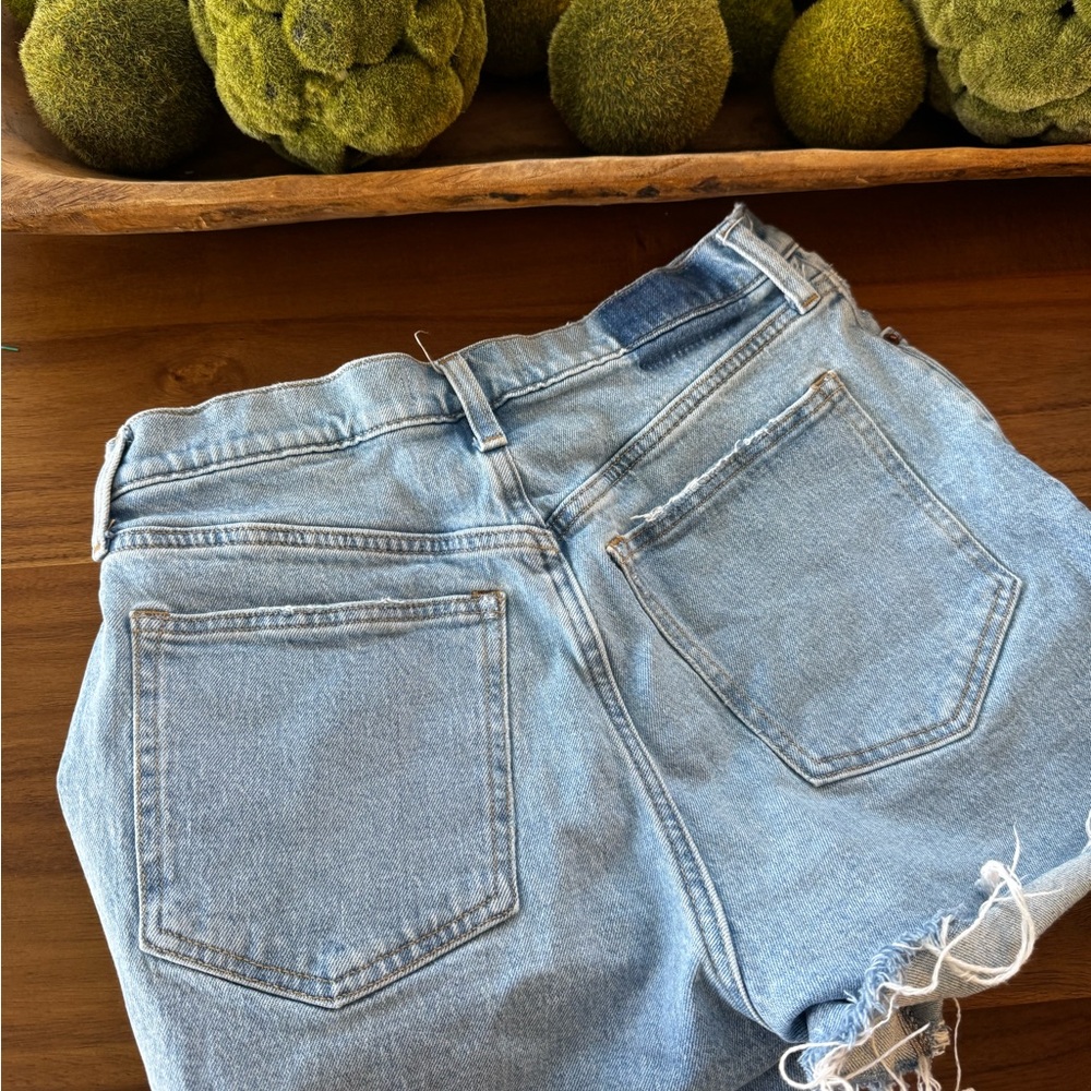 Abercrombie & Fitch Light Blue High Rise Denim Shorts - Picture 4 of 8